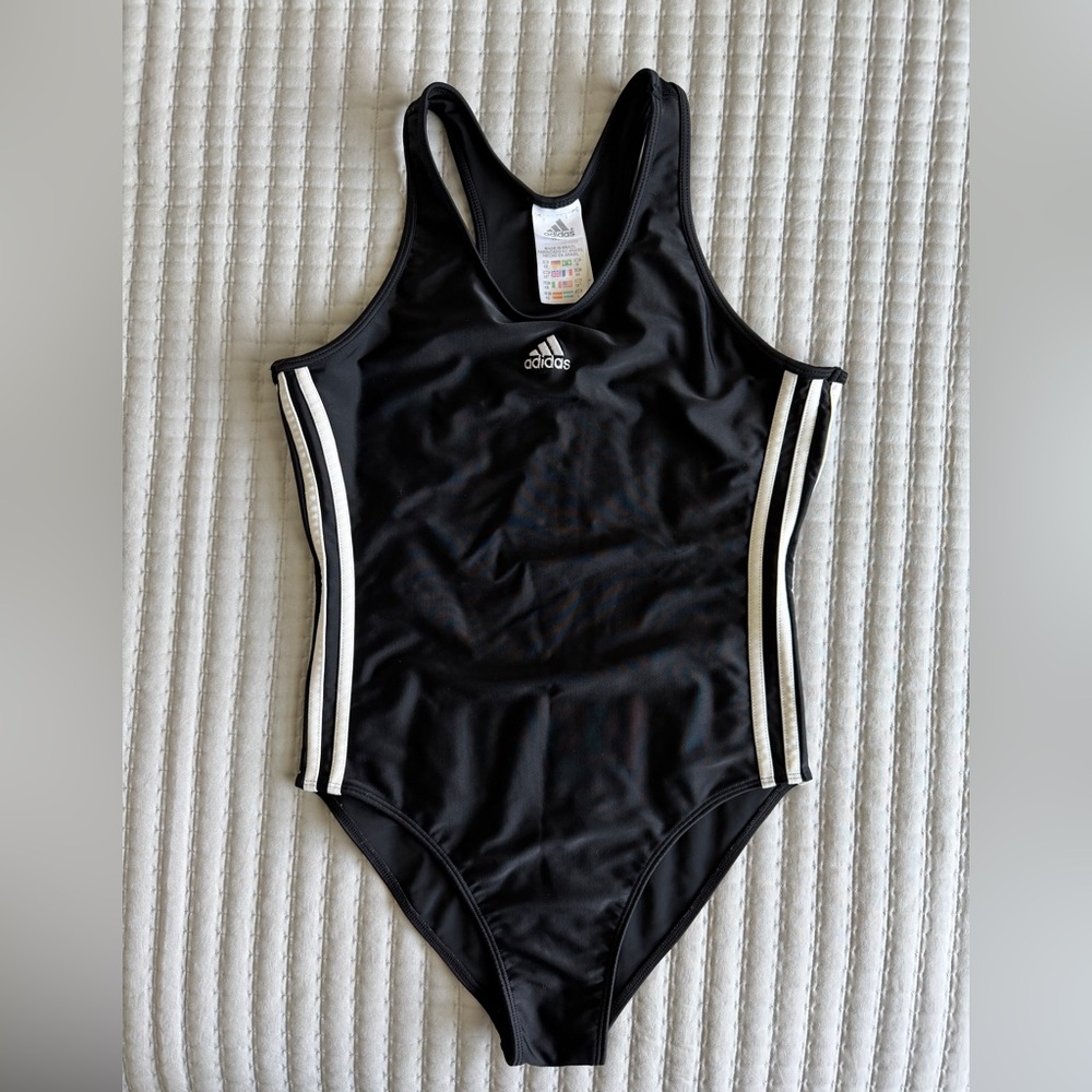 Adidas Black Athletic Swimsuit